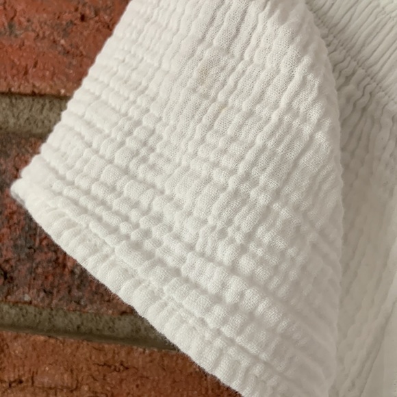 Zara White Gauzy Off the Shoulder Dress - Picture 5 of 7